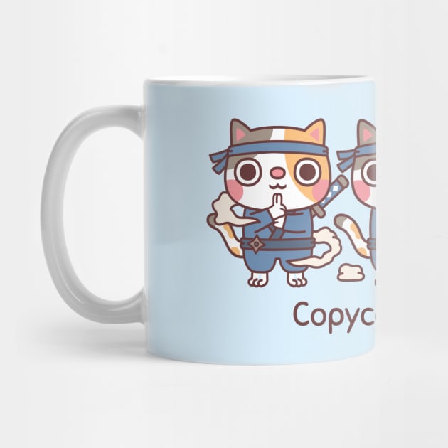 Cute Ninja Cats Copycat Ninjutsu Funny by rustydoodle